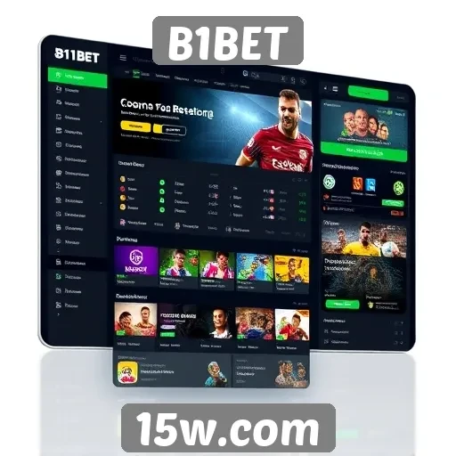 Interface do usuário do site B1BET é moderna